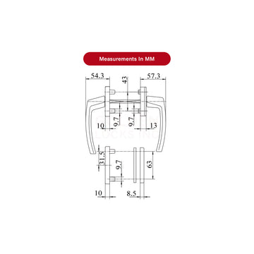 ROTO Nt R01.1 Balcony -Terrace Door Handle, Full Set